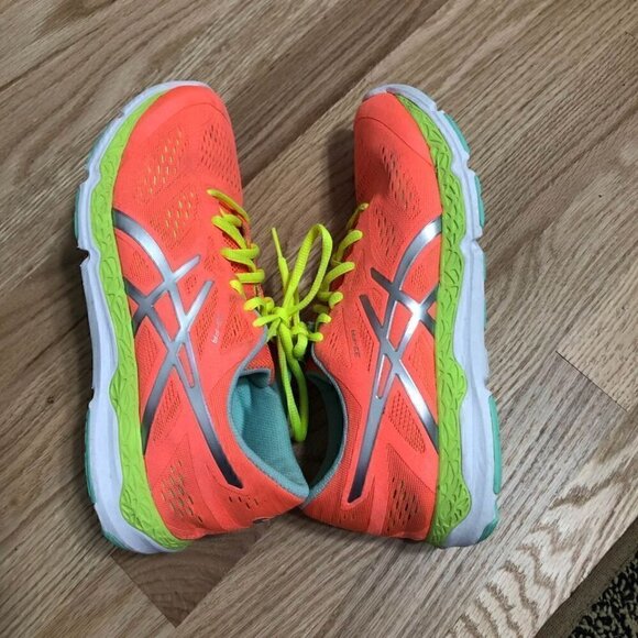 ASICS T583N Women’s Sneakers Sz 9 Orange - Picture 3 of 8